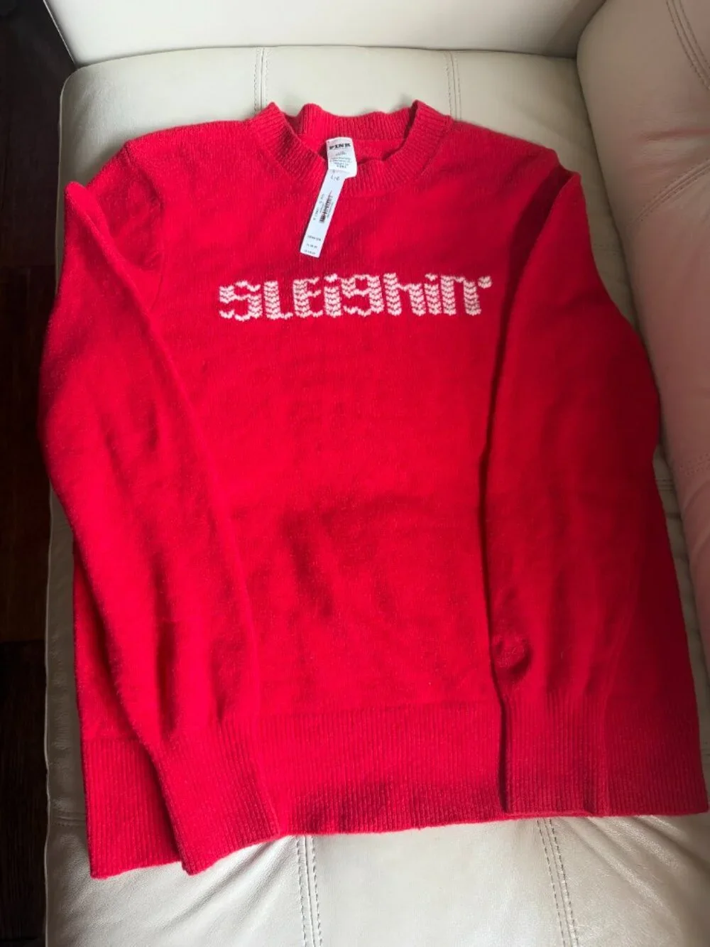 TWO (2) of PINK Victoria Secret Collegiate Knit Crewneck Sweater NEW with TAGS - Picture 3 of 12